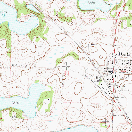 Topographic Map of Zion Lutheran Church Cemetery, MN