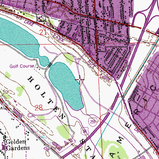 Topographic Map of Whispering Willow Picnic Area, IL