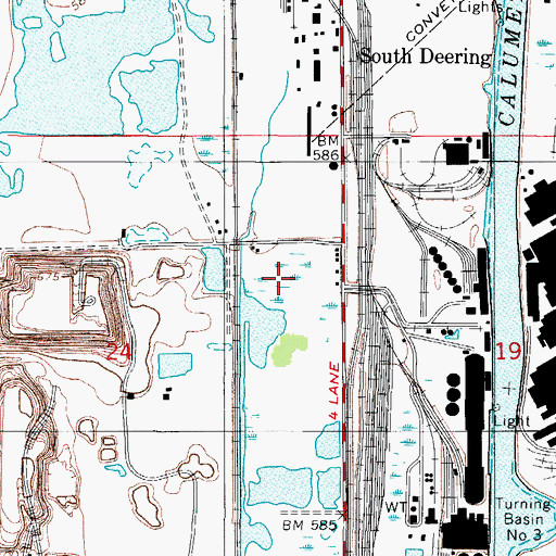 Topographic Map of Indian Ridge Marsh, IL