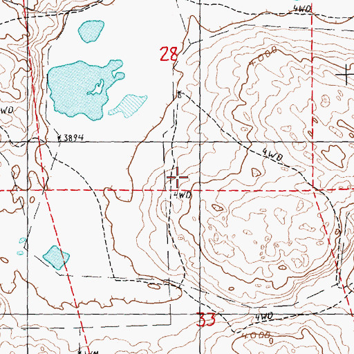 Topographic Map of South Sheridan Election Precinct, NE