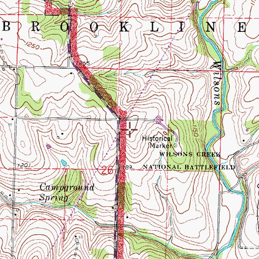 Topographic Map of Sokalski's Section, MO