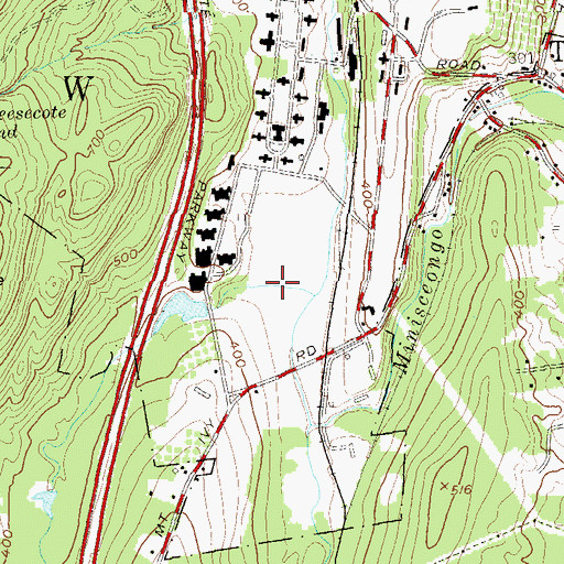 Topographic Map of Philip J Rotella Golf Course, NY