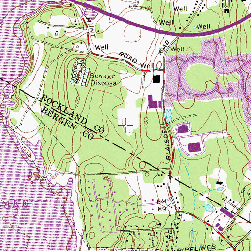 Topographic Map of Rockland Corporate Center, NY