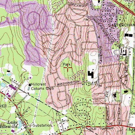 Topographic Map of Schaefer Park, NY