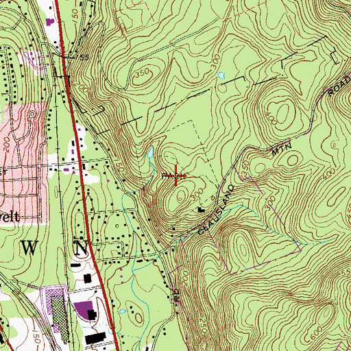 Topographic Map of Tackamack Park, NY
