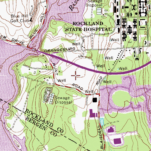 Topographic Map of Veteran's Memorial Park, NY
