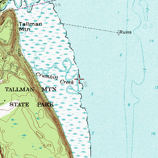 Topographic Map of Piermont Marsh Component Hudson River National Estuarine Research Reserve, NY