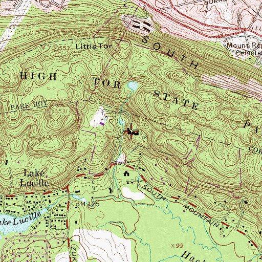 Topographic Map of Katz Estate, NY