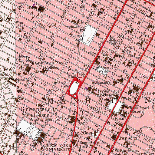 Topographic Map of Century Building, NY