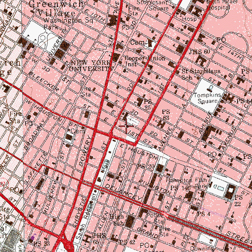 Topographic Map of Mount Olivet Memorial Church, NY
