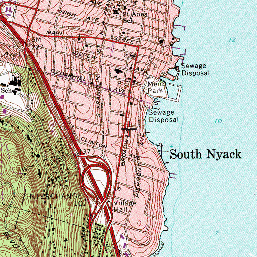 Topographic Map of Simpson Memorial Church of the Christian Missionary Alliance, NY