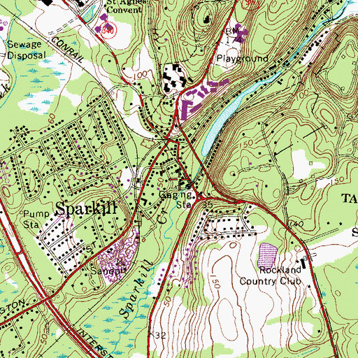Topographic Map of Saint Charles African Methodist Episcopal Zion Church, NY