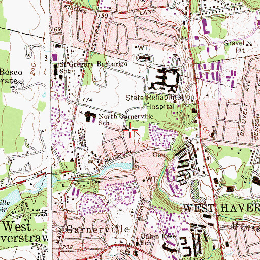 Topographic Map of Trinity Episcopal Church, NY