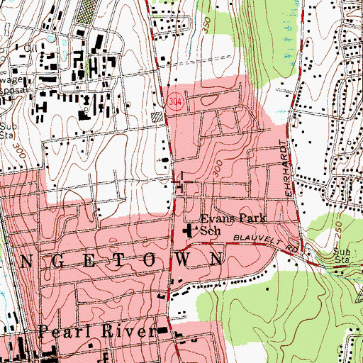 Topographic Map of Seventh Day Adventist Church, NY
