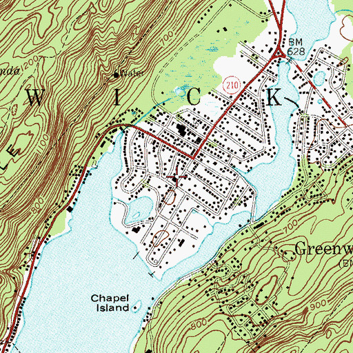 Topographic Map of Church of the Good Shepherd, NY