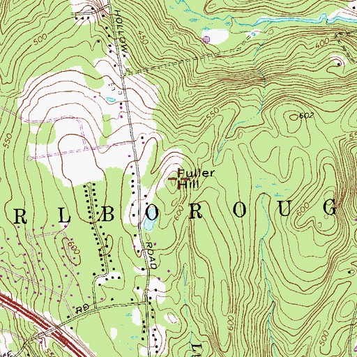 Topographic Map of Fuller Hill, CT