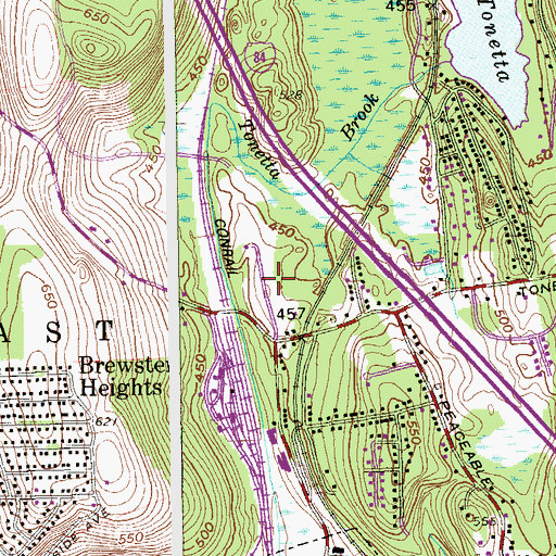 Topographic Map of Longridge Corporate Park, NY
