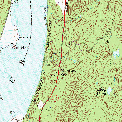 Topographic Map of Saint James Chapel, NY