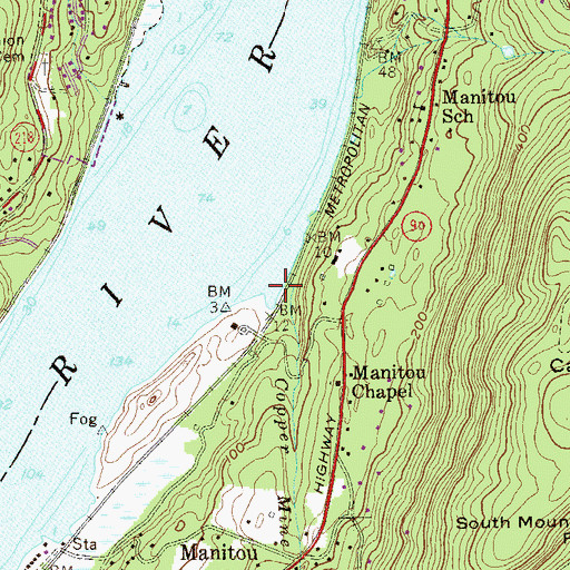 Topographic Map of Kings Dock, NY