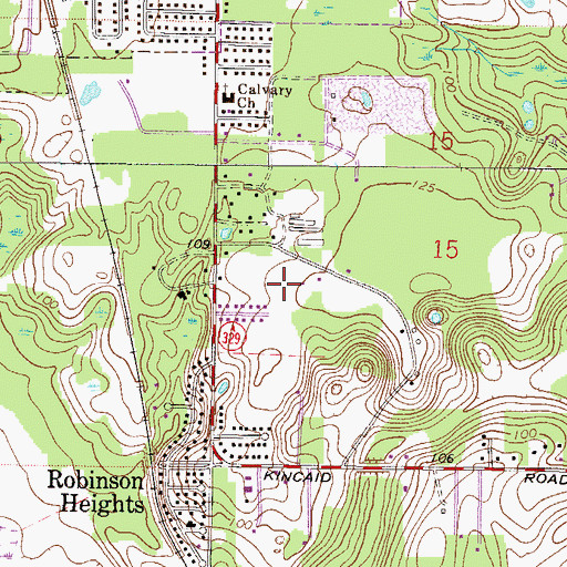 Topographic Map of Prairie View Elementary School, FL