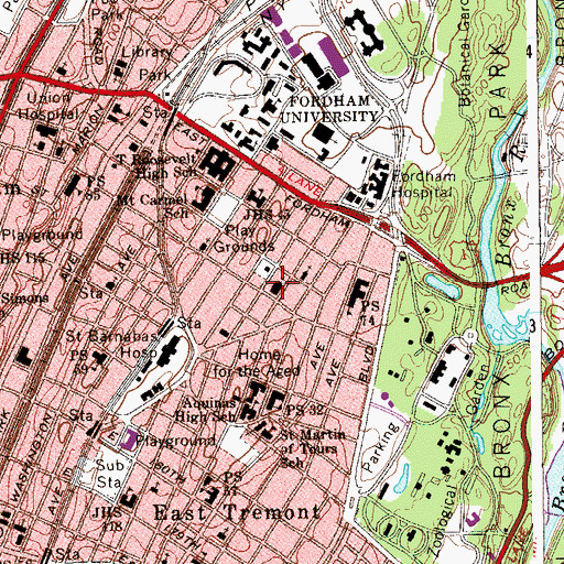 Topographic Map of Our Lady of Mount Carmel Roman Catholic Church, NY