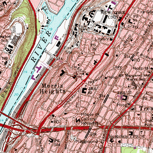Topographic Map of Messiah Home for Children, NY