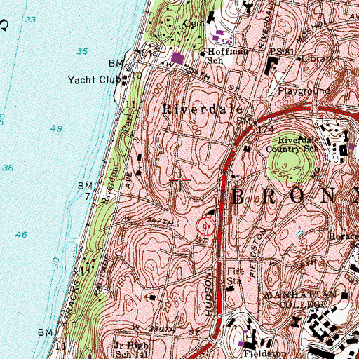 Topographic Map of Yeshiva of Telshe Alumni School, NY