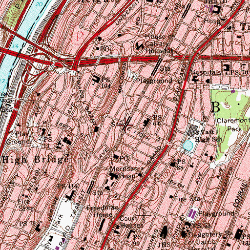 Topographic Map of Keltch Memorial Park, NY