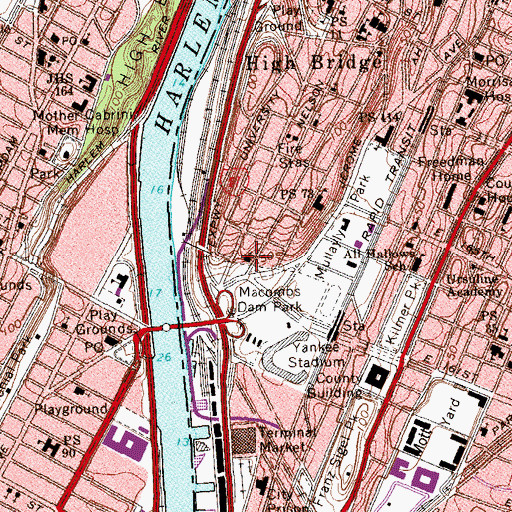Topographic Map of Pilgrim Evangelical Lutheran Church, NY