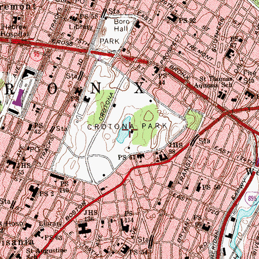 Topographic Map of Indian Pond, NY
