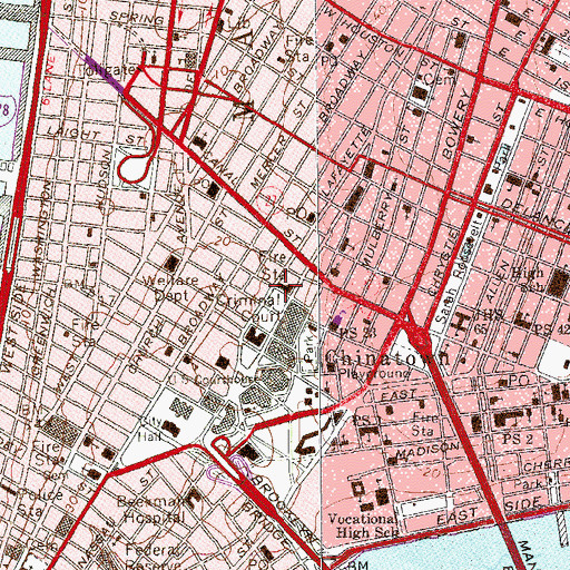 Topographic Map of New York Engine Company 31 (historical), NY