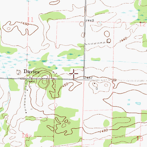 Topographic Map of Nazareth Lutheran Church Cemetery, MN