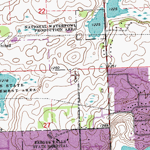Topographic Map of State Hospital for the Insane Cemetery, MN