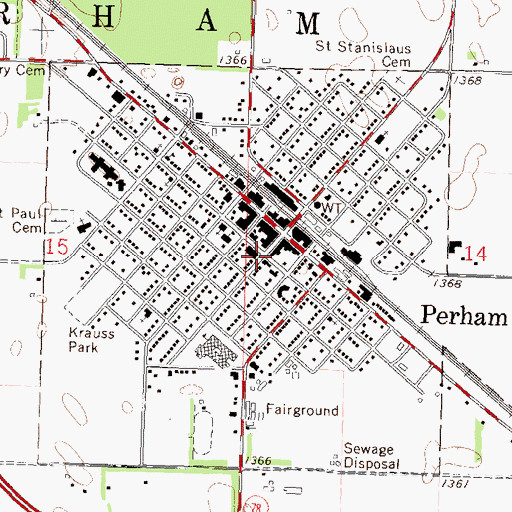 Topographic Map of East Ottertail Clinic, MN