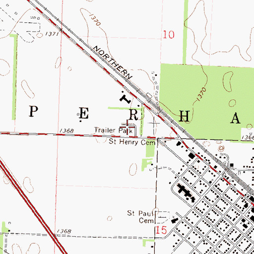 Topographic Map of Pine Cone Court, MN