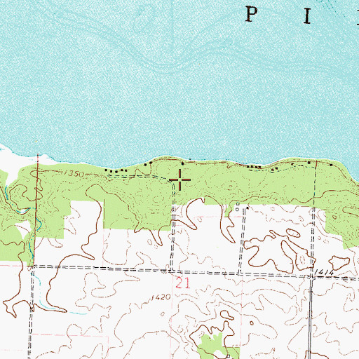Topographic Map of Golden Eagle Campground, MN