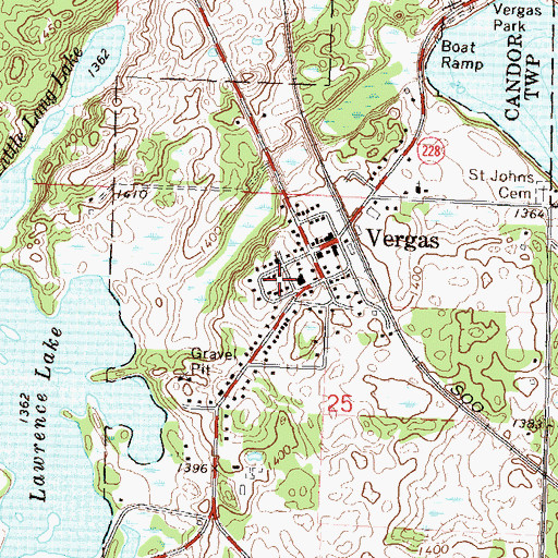 Topographic Map of United Methodist Church, MN