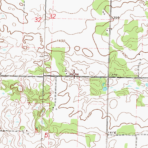 Topographic Map of Finn Creek Museum, MN