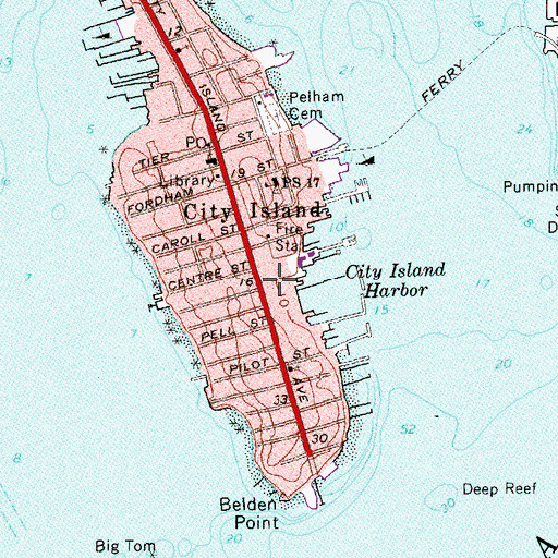 Topographic Map of Public School 175, NY