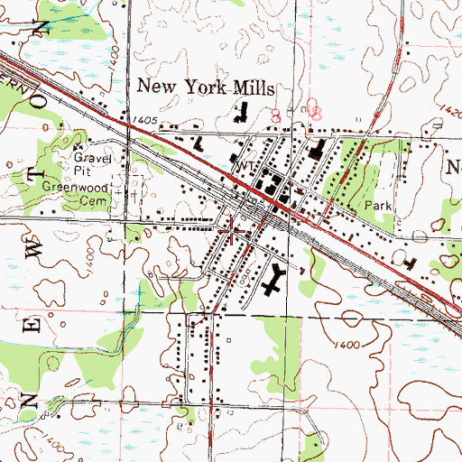 Topographic Map of Zion United Church of Christ, MN