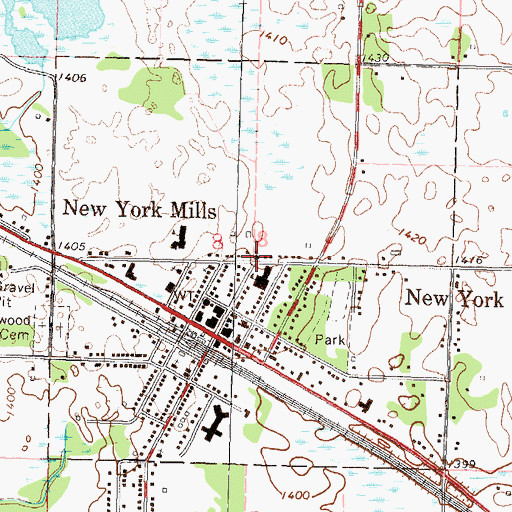 Topographic Map of First Congregational United Church, MN