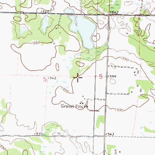 Topographic Map of Assembly of God Church, MN