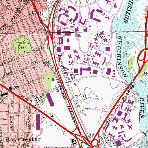 Topographic Map of Fire Department New York Engine 66 Ladder 61, NY