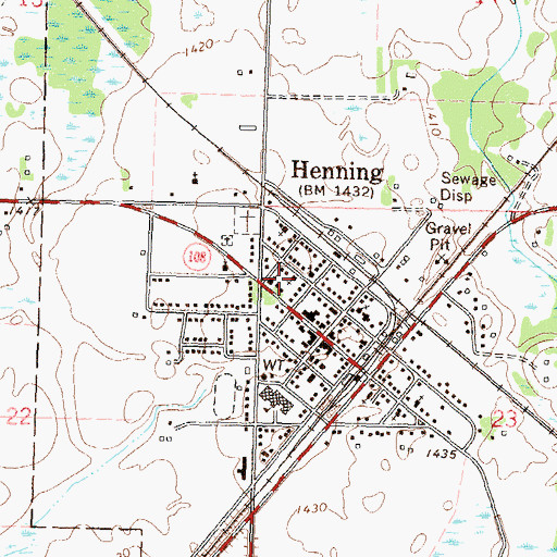 Topographic Map of Saint Edward's Catholic Church, MN