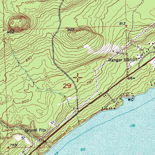 Topographic Map of Birch Grove Elementary School, MN
