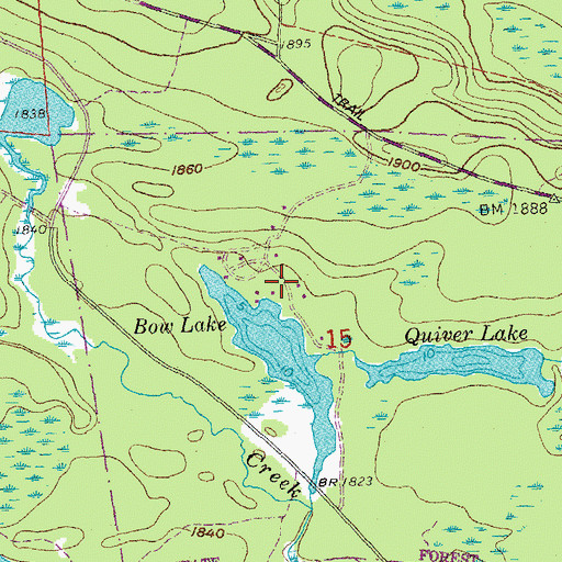 Topographic Map of Okontoe Family Campsites, MN