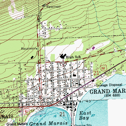 Topographic Map of Bethlehem Lutheran Church, MN