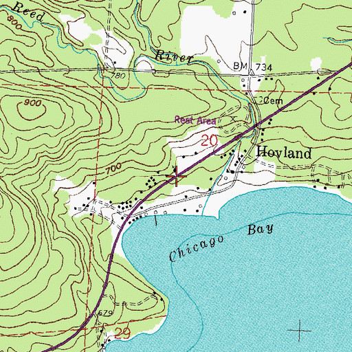 Topographic Map of Trinity Lutheran Church, MN