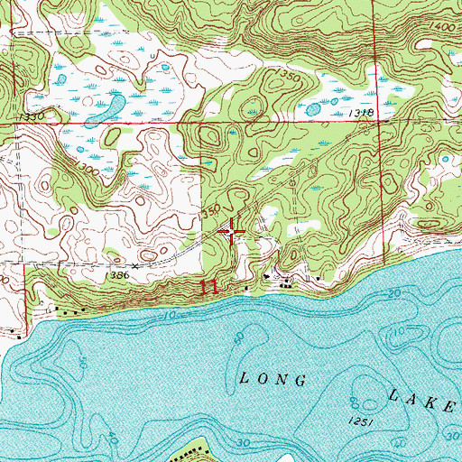 Topographic Map of Sverre Post Office (historical), MN