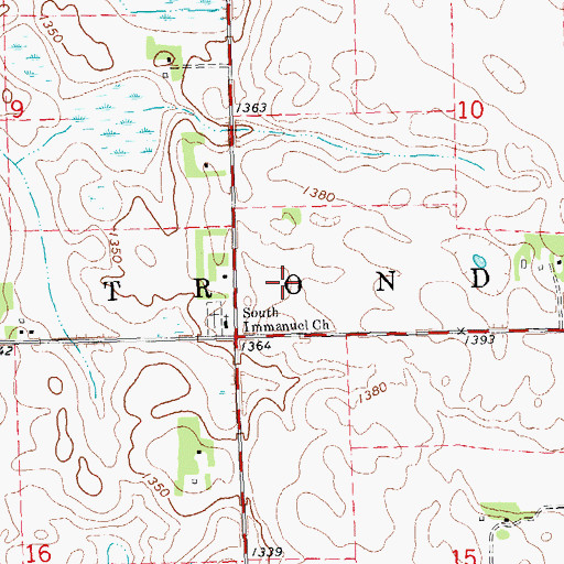 Topographic Map of Stodd Post Office (historical), MN